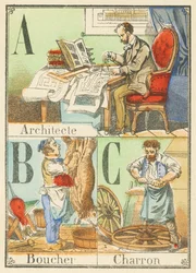 A B C: Arkitekt, slakter, Charron