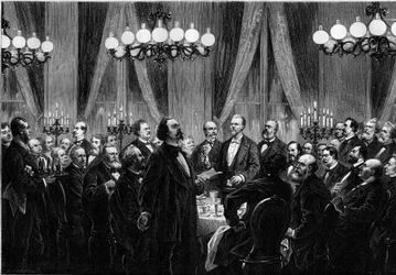 Et møte i "Societe du Caveau" i 1879, hvor personligheter fra scenen samles til en sangmiddag hvor hver enkelt komponerer sanger. Sangeren Duprez, Clairville (Louis Francois Nicolaie