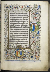 Legg til Ms 18850 f.21r Book of Hours (The Bedford Hours) c.1410-30 (blekk, farge og gull på vellum)