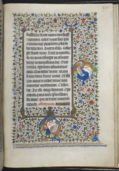 Legg til Ms 18850 f.286r Book of Hours (The Bedford Hours) c.1410-30 (blekk, farge og gull på vellum)