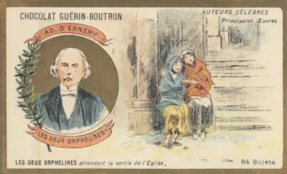 Adolphe D'Ennery (1811-1899), fransk romanforfatter og dramatiker, forfatter av "Les deux orphennes", drama i fem akter og åtte malerier (1874)