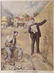 Annonse for magasinet LAgriculture Moderne, i Le Petit Journal, 4. april 1897 (fargegravering)