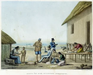Agagna: Guam Island, innenlandske yrker