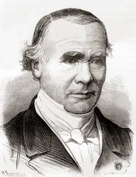 Alfred-Armand-Louis-Marie Velpeau, fra 'Les Merveilles de la Science', utgitt ca. 1870 (litho)