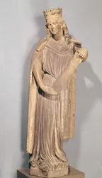 Allegorisk figur av den lille kirken, fra katedralen i Strasbourg