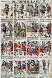 Et eventyr av Jean Bart (1650 - 1702), fransk kaper. Epinal avbildning fra slutten av 1800-tallet.