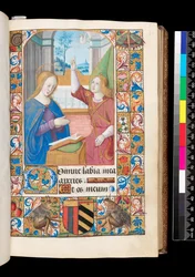 Bebudelsen fra tideboken, MS 92 f.27r, Vest-Frankrike