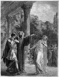 Apollonius til Korint. I "History of the magic of the overnatural world and Fatality through time and people", Furne Jouvet et et Cie editors (1869).