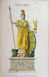 Athena Parthenos, statue fra Parthenon, Athen