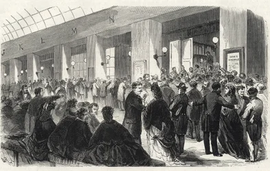 Banque - Societe Generale - utstedelse av fem og to franc - 1871