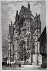 Beauvais katedral - gravering
