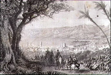 Beirut på 1860-tallet (gravering)