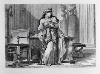 Berenice, illustrasjon for Berenice av Jean Racine (1639-99)