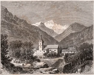Brides-les-Bains (Brides les Bains) - Savoie - gravering i "Frankrike illustree: geografi, historie, statistisk administrasjon" av V.A. Malt-brun. 1884