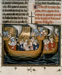 Syvende KORSTOG: Ludvig IX drar ut på det syvende korstoget (1248–54).