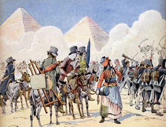 Felttoget (ekspedisjonen) i Egypt (1798-1801): den franske hæren i Egypt under Napoleon Bonaparte: kunstnerne som følger hæren
