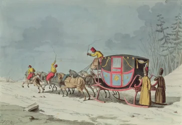 Vogn på sleder
