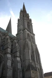 Cathedral of Chartres, nordfasaden med klokkepaviljongen