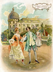 Chateau de Valençay (Indre) at the time Louis XV.