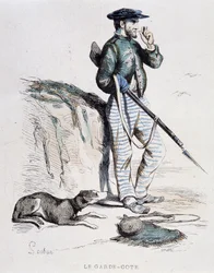 Kystvakten fra 1800-tallet av Soubon