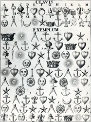 Kodespråk, fra Cryptographia, eller hemmelig skrift og ekte korrespondanse av Johann Balthasar Friderici, utgitt i Hamburg i 1685