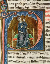 Beregning av den liturgiske kalenderen, fra The Mirror of Nature av Vincent de Beauvais