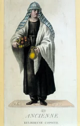 Koptisk nonne i Egypt på 1700-tallet