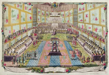Kroningen av Ludvig XVI i katedralen i Reims 11. juni 1775