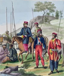 Kosakker i den russiske hæren, ca. 1814