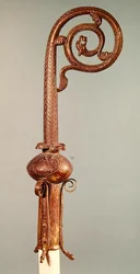 Crozier av kansler Guerin, biskop av Senlis fra 1213-27 (forgylt metall)