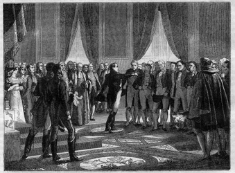 Desember 1813 - Voldelig apostrof av Napoleon til lovgiveren -