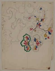 Designtegning, tidlig på 1800-tallet