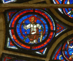 Detalj fra østrosevinduet: St. Paul