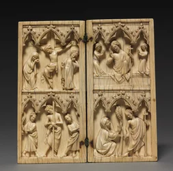 Diptych: Scenes from the Passion and Afterlife of Christ, ca. 1330-1350