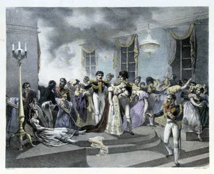 Under feiringen av Napoleon I sitt bryllup med Marie Louise ved den østerrikske ambassaden i Paris 01.07.1810 brøt det ut brann. Det var flere dødsfall. Napoleon I opprettet senere brannmennene.