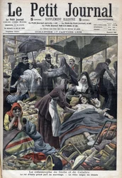 Earthquake in Sicily, Calabria 1909 "Le Petit Journal” of January 1909 (engraving)