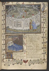 Egerton MS 1069 f.001r The Walled Garden, illustrasjon fra 