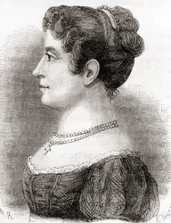 Elisa Garnerin, fra «Vitenskapens underverker», utgitt ca. 1870 (lito)