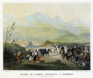 Inntreden av den franske hæren i Chambery, 25. september