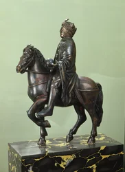Rytterstatue av Karl den Store (742-814) (bronse) (se også 152998)