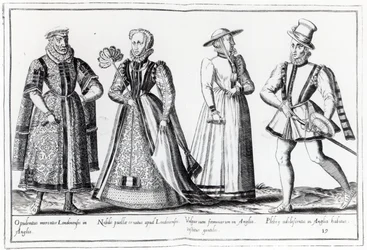 Mote under Tudor-perioden (gravering)