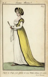 Fasjonabel kvinne i Parc Monceau