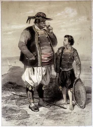 Fiskere fra Douarnenez, ca. 1855