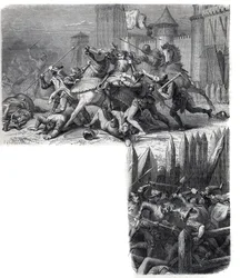 Firenze går inn i et opprør (de "åtte helliges krig") mot returen av den hellige beleiringen til Roma. Pave Gregoire XI Pierre Roger de Beaufort