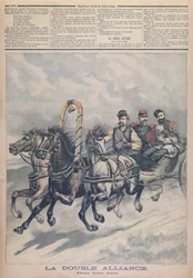 Franco-Russian Alliance, illustrasjon fra le Petit Journal, 1893