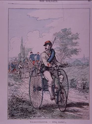 Den franske hærens trehjulssykkelrytter (velocipediste)