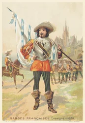 Franske vakter, fenrik i 1630 (Regiment d