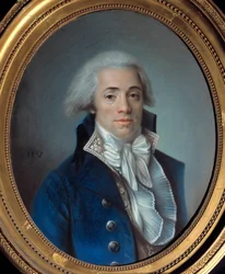 Fransk revolusjon: "" Portrett av Bertrand Barere de Vieuzac (1755-1841), medlem av Comite de Salut Public"" Pastellmaleri av Ecole francaise. Paris fra 1700-tallet, Musee Carnavalet - Fransk revolusjon: "" Portrett av Bertrand Barere de Vieuzac (17