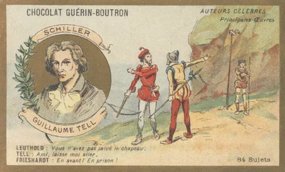 Friedrich von Schiller (1759-1805), tysk poet, dramatiker og forfatter, forfatter av "Guillaume Tell", drama (1804)