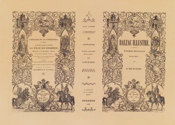 Frontispice av La Peau de Chagrin, fra en illustrert utgave av verkene til Honore de Balzac (1799-1850) av Delloye og Lecou, 1838